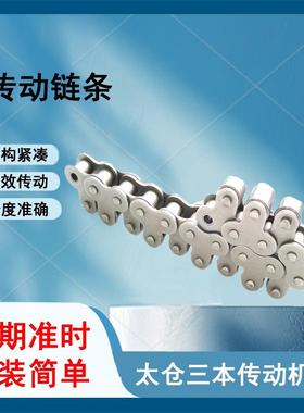 40-TRP顶滚轮链条不锈钢工业空心链条C2082HP链条40HP机铁链压条