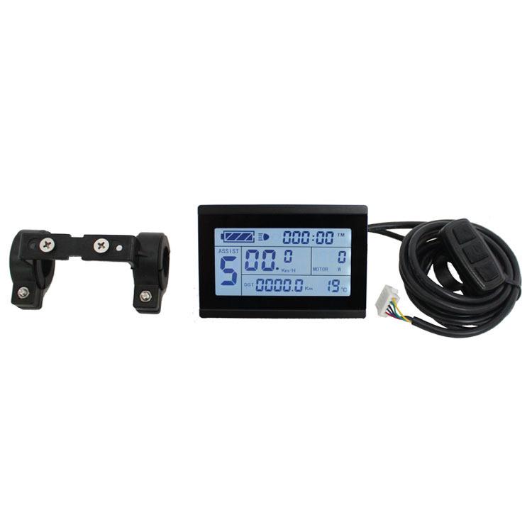 24V36V48VKT-LCD3昆腾智能液晶显示仪表宽电压速度显示