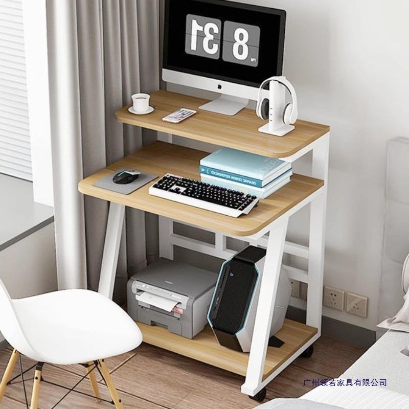 小户型电脑桌子小型家用迷你移动书桌卧室单人简易双层台式电脑桌
