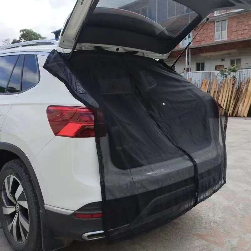 汽车尾门防蚊纱窗 磁吸自驾游装备户外遮阳纱窗 通风防虫网纱蚊帐