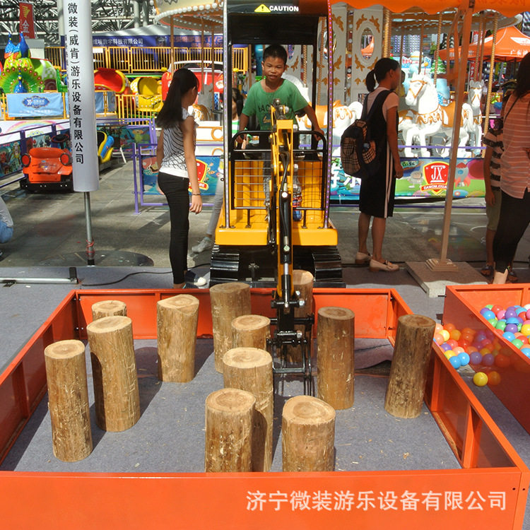 儿童仿真设计游乐设备 广场地摊娱乐项目 投币抓木机 赚游戏机币