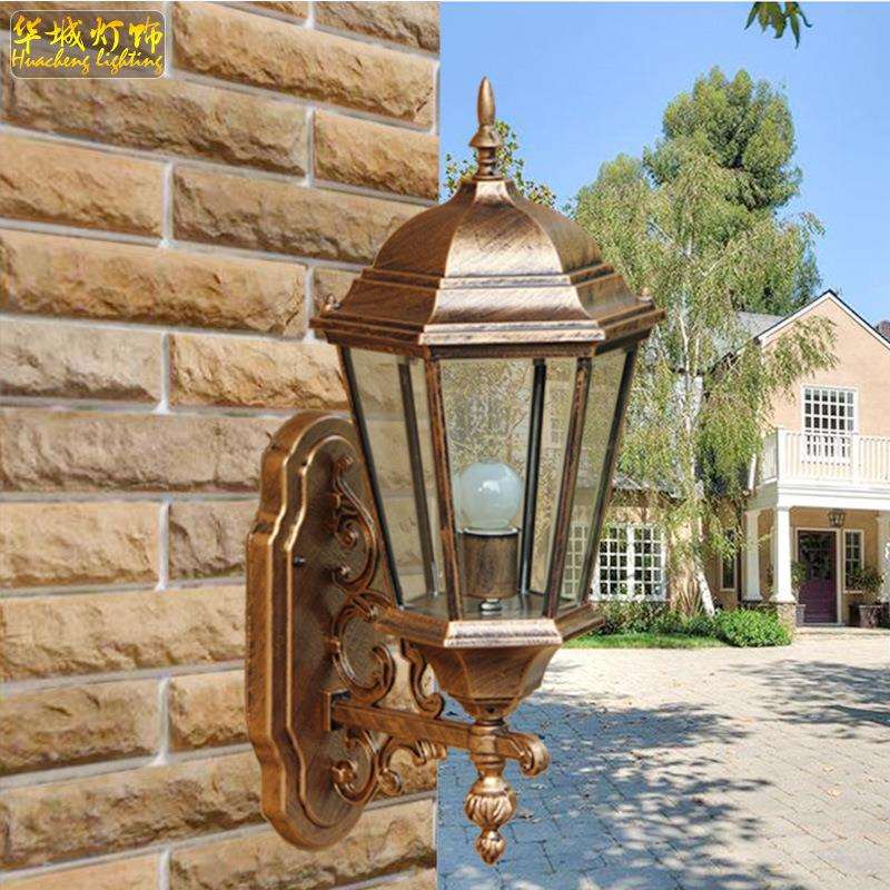 欧式户外壁灯室外防水花园阳台大门庭院灯走廊楼梯墙壁过道灯led