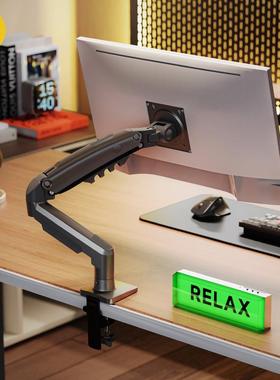 NBF80液晶显示器支架桌面万向旋转升降伸缩电脑支架显示器挂架