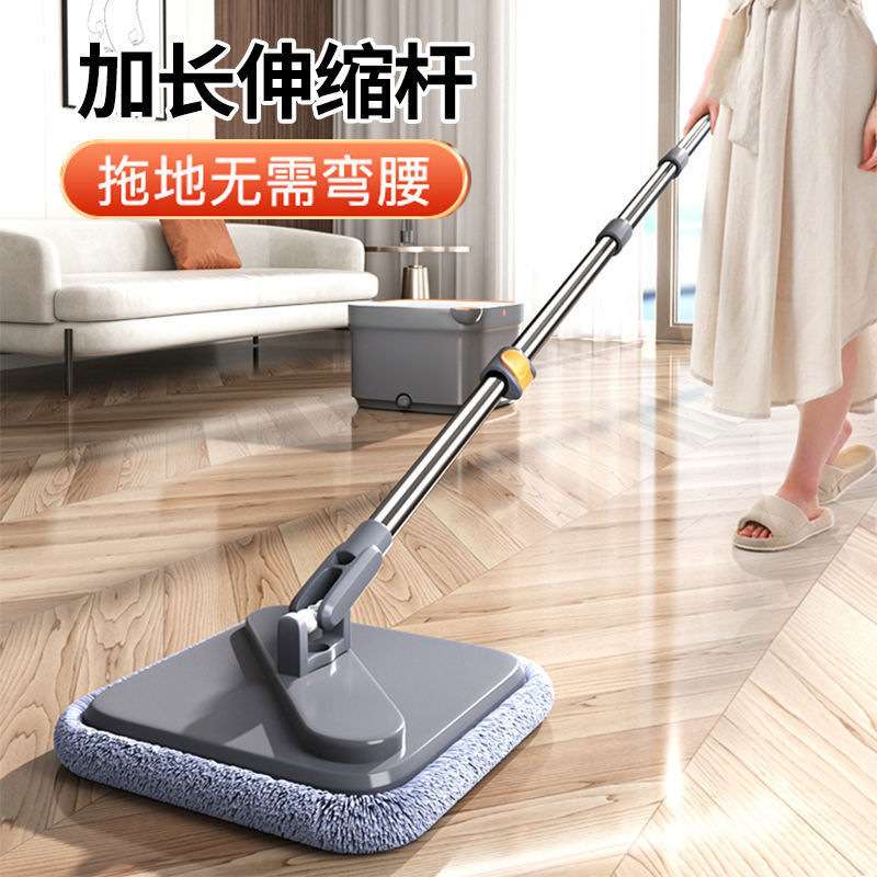 免手洗懒人拖把家用2023新款一拖净吸水平板拖地神器净污分离拖布