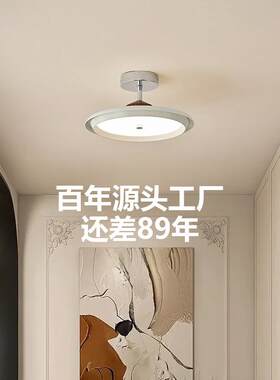 现代风法式奶油风过道灯中古复古美式吸顶灯走廊玄关阳台吊顶灯具