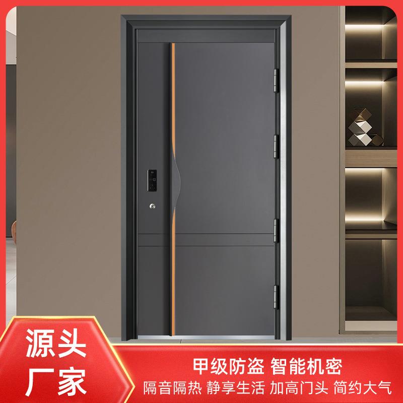 浙江防盗门十公分甲级防盗门安全门子母门内置人脸识别指纹锁