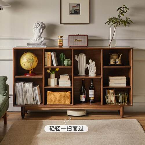 Y*JY*J家逸实木书柜整墙自由组合书架客厅家用收纳格子柜落地展示
