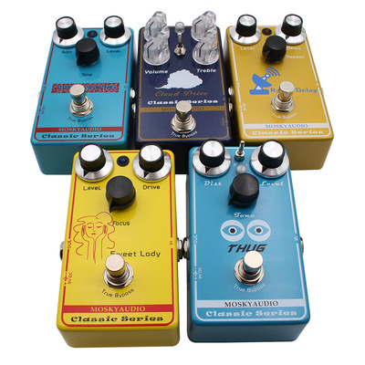 MOSKYAUDIO 过载失真延时效果器 DRIVE DISTORTION DELAY