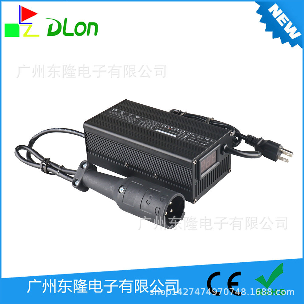48V 5A高尔球车充电器-大圆头 带仪表显示