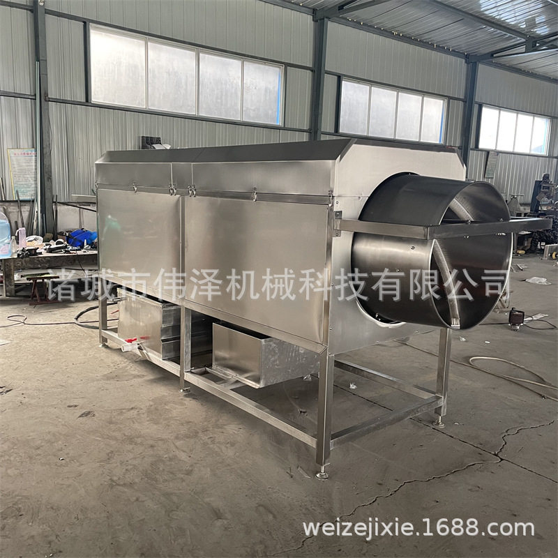 小土豆滚筒清洗机伟泽根茎类蔬菜清洗设备生姜去泥滚筒清洗机器