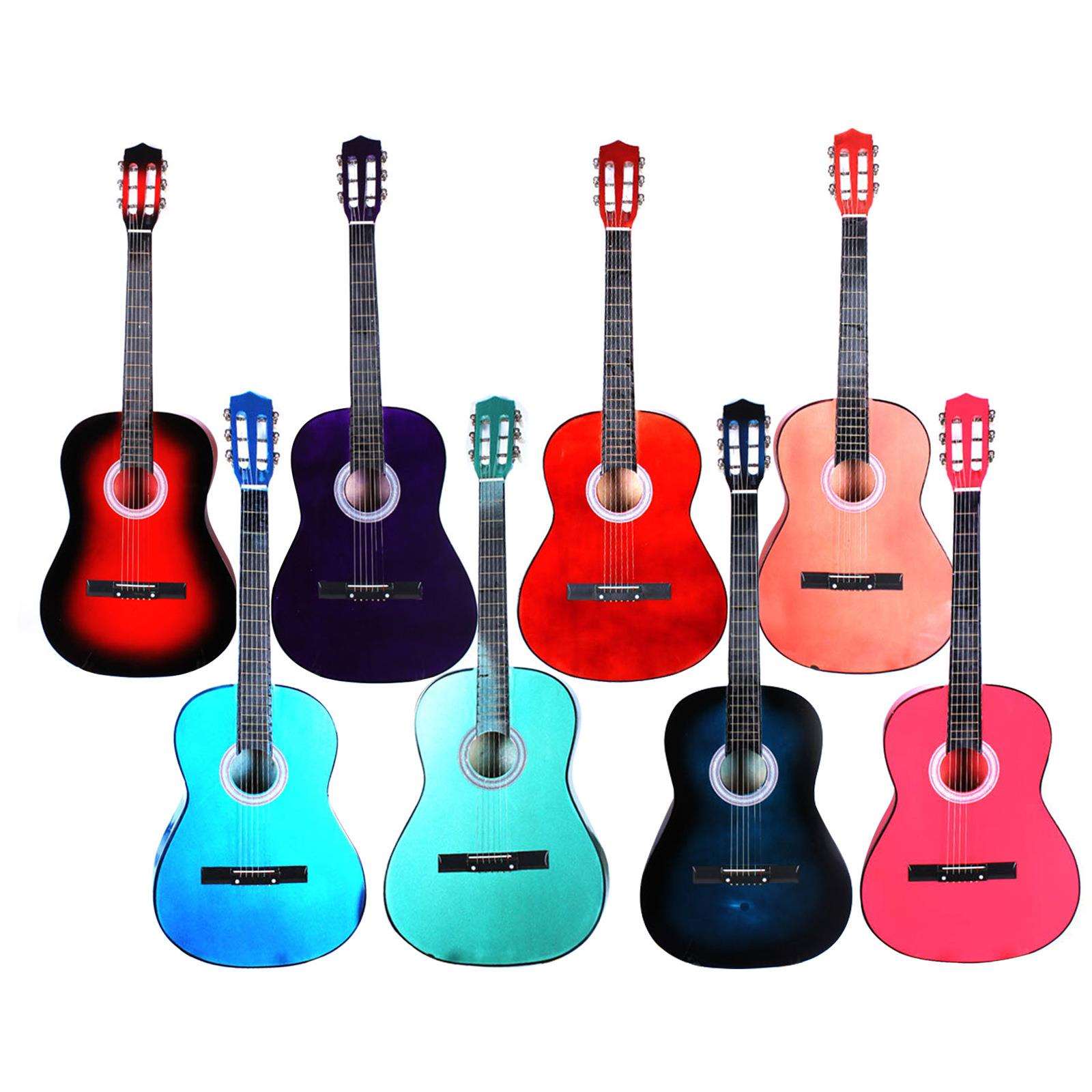 吉他38寸民谣古典吉他椴木吉他学生初学者练习琴普及jita