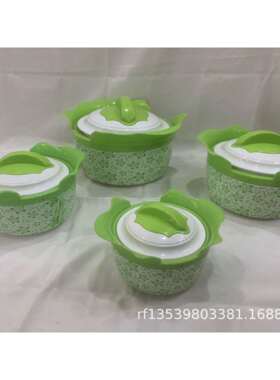 玉兰800ML12ML2200ML3200ML外贸保温饭盒便当餐盒套装4PCS