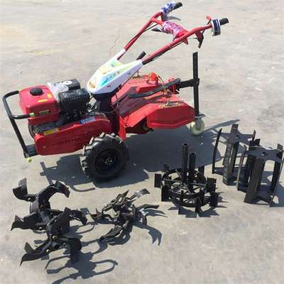 汽油四冲程旋耕机 低油耗果园松土耕田机 施肥开沟回填一体机