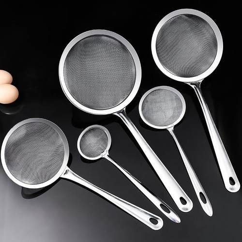 不锈钢豆浆果汁过滤网筛家用厨房超细滤勺捞勺火锅隔油漏勺漏网