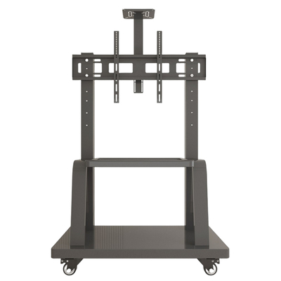 100寸多功能教学一体活动电视机立架子带轮可移动型落地支架挂架