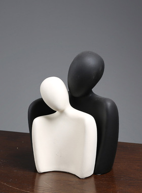 高级感小众抽象艺术极简摆件酒柜客厅电视柜家居软装饰品侘寂风