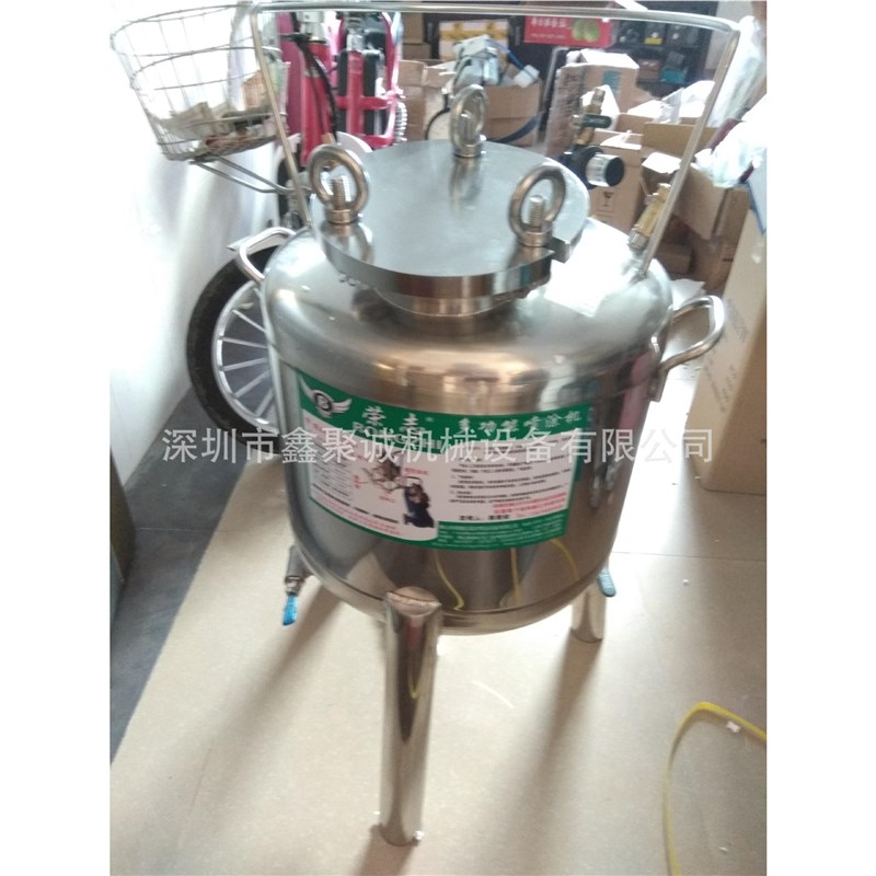 供应荣志40L刷m胶机可2人用多功能不锈钢免清洗喷涂机