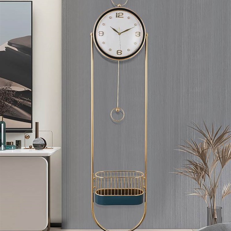 现代轻奢客厅落地钟家用立式摆件别墅简约创意装饰时尚座钟时钟表