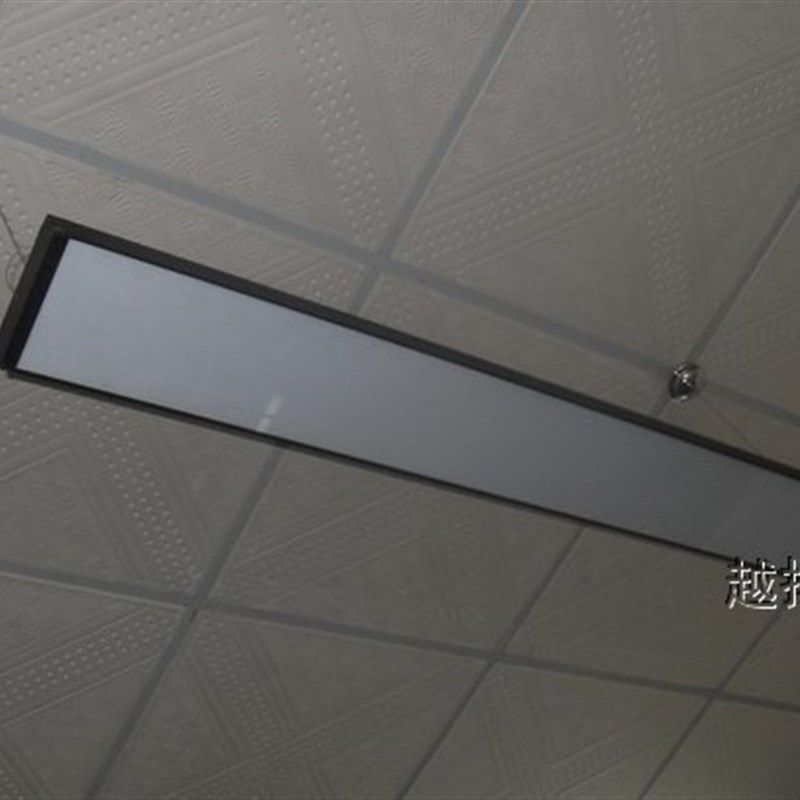 双管格栅灯led天花灯盘吊线面板灯平板灯教室灯铝材t5t8日光灯管