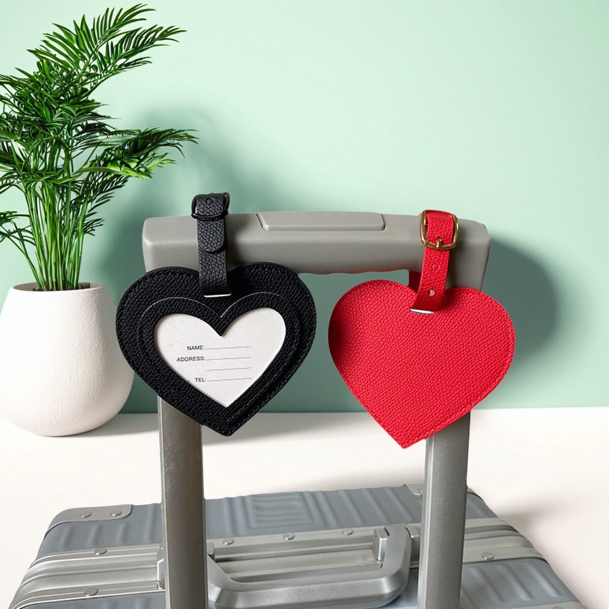 皮革行李牌箱吊登机便携托