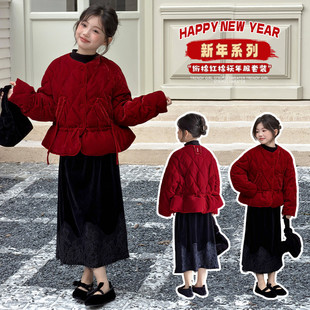 圆领聚酯纤维B类保暖女棉袄/棉服