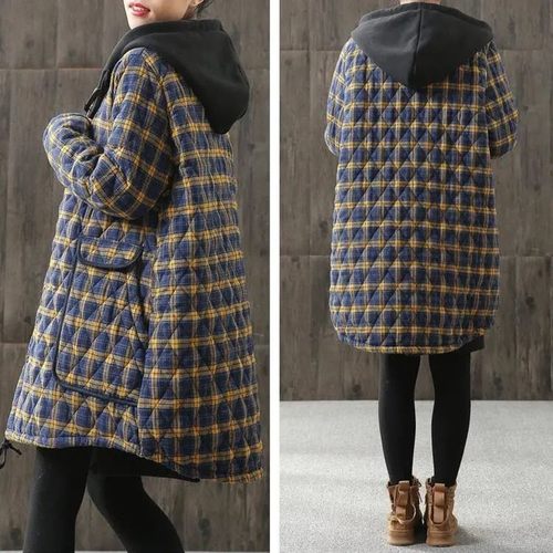 围衣罩衣大人围裙2023新款超厚小个子外套加绒女好看的棉衣加厚冬