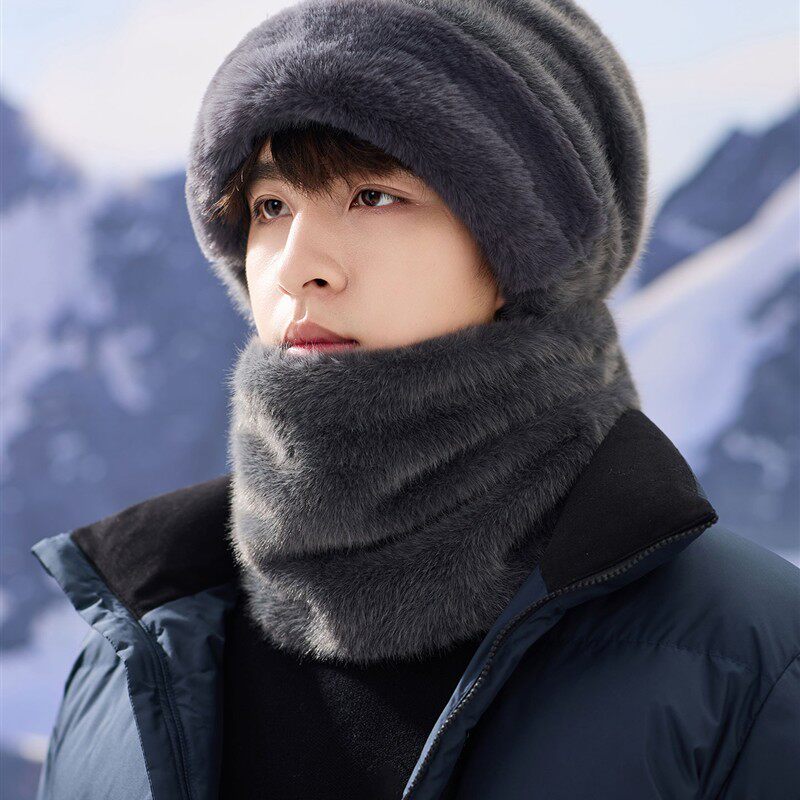 帽子男2025冬季保暖套头帽围脖骑行护耳防风加绒加厚面罩护颈围巾,服饰配件/皮带/帽子/围巾,帽子,淘宝优惠券,粉丝福利购,淘宝优惠卷