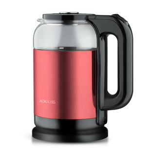 高硼硅玻璃水壶可视过热保护烧水壶大功率2L电热水壶