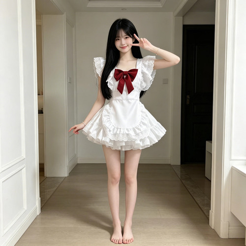 纯欲性感情趣女仆COS露背睡裙