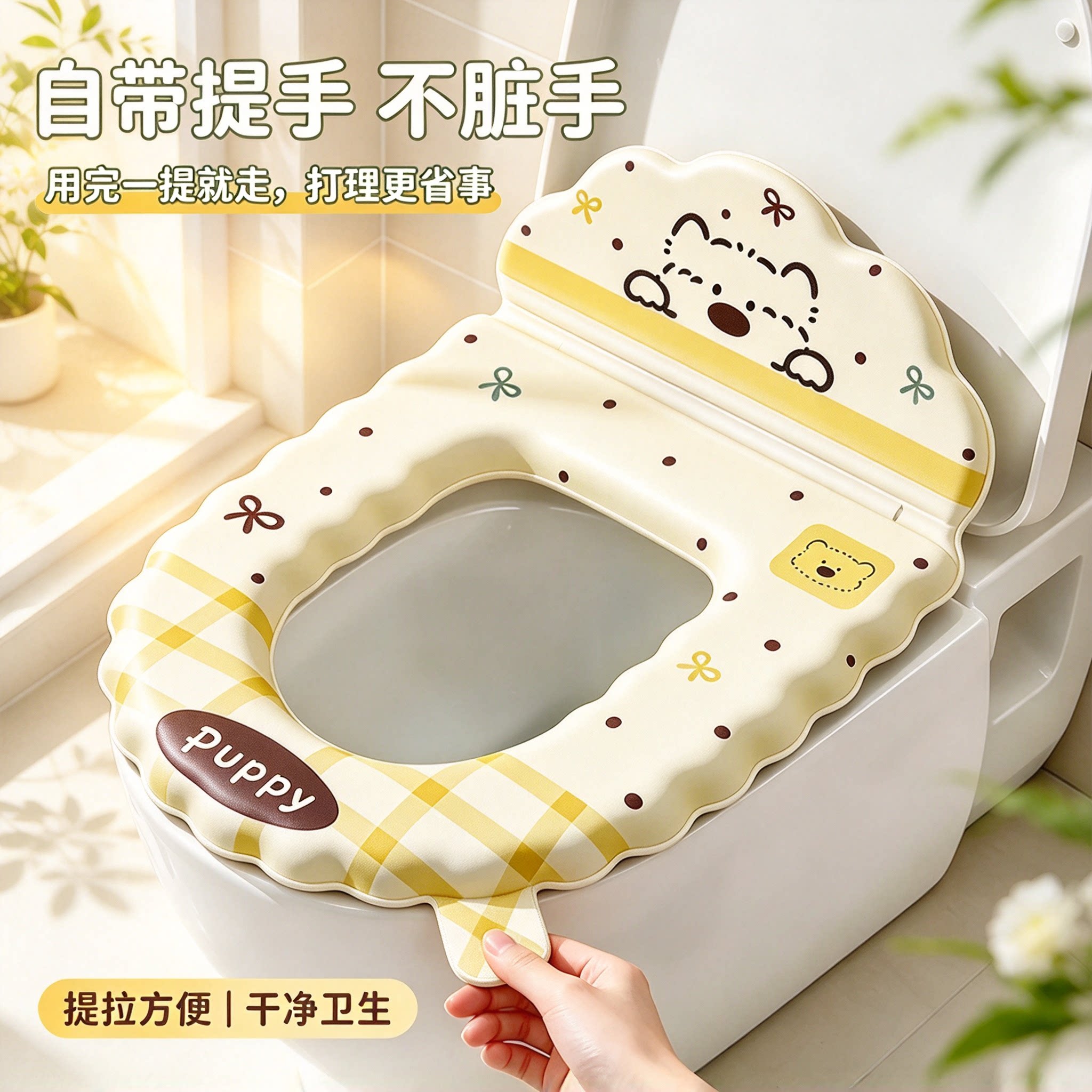 背靠马桶坐垫香薰四季通用免洗防水加厚粘贴式马桶垫家用马桶垫圈