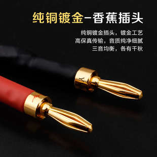 YYAUDIO杨阳 发烧喇叭线24股编制音箱线音响线HiFi胆机音箱连接线