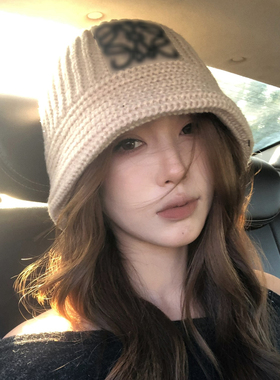 【猫仔kitten】加厚毛线帽冬休闲百搭帽子女款2025新款盆帽显脸小