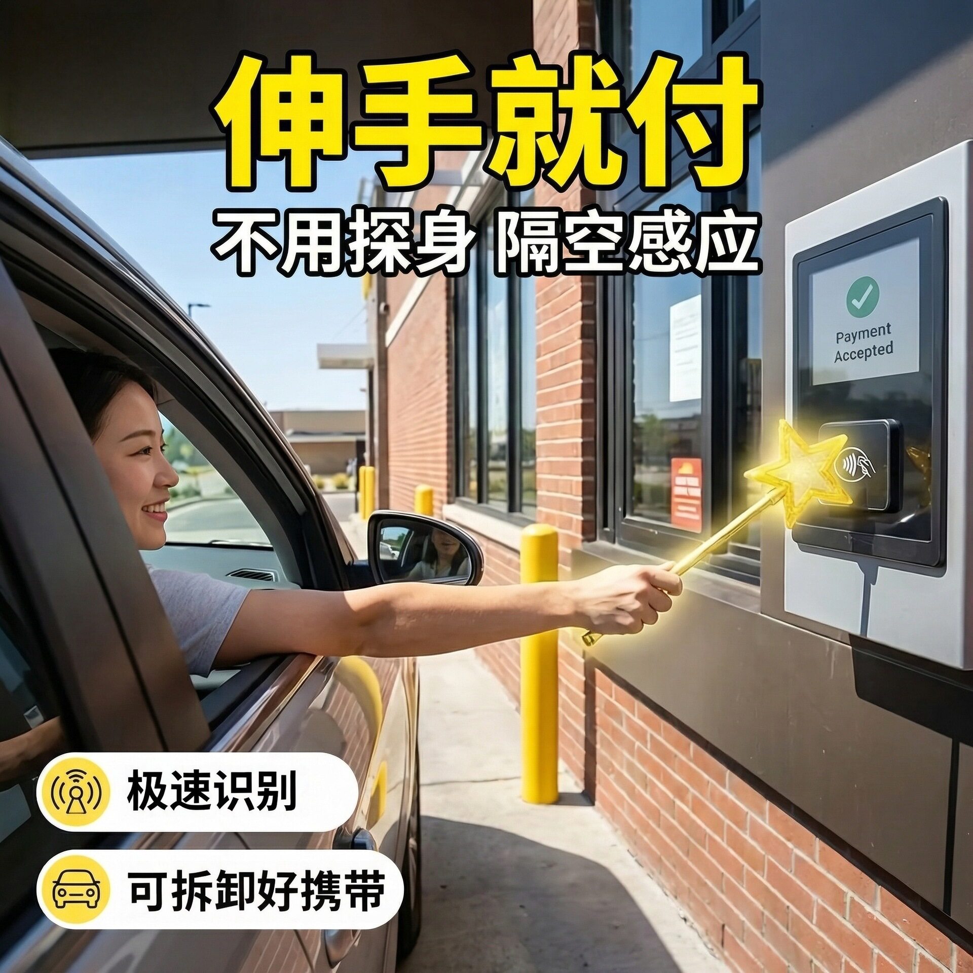 星星法杖NFC非接触支付卡套
