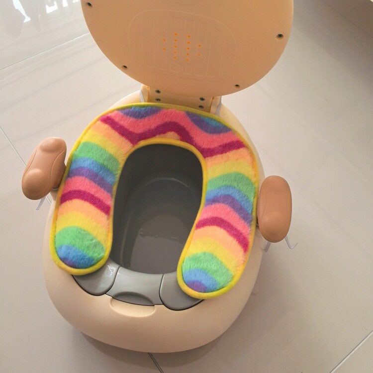 冬季儿童加绒加厚马桶坐垫圈