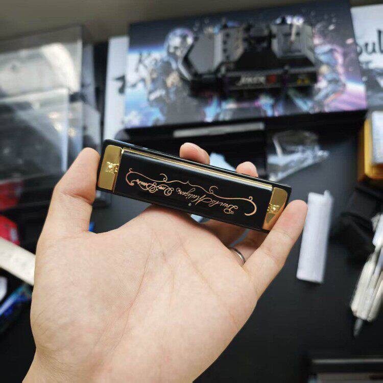 三角洲行动10孔布鲁斯口琴镀金