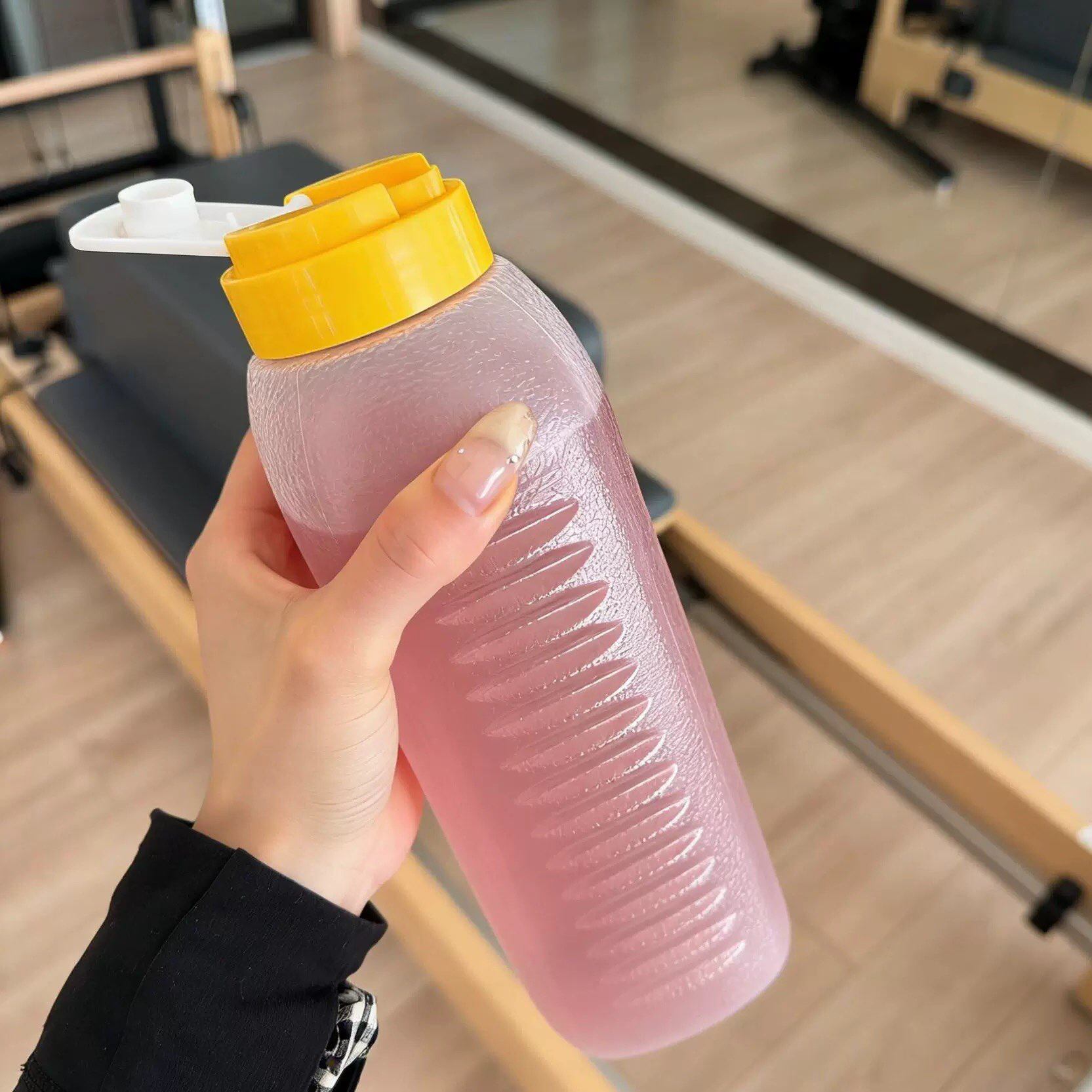 【减肥专用】运动水杯茶花随手杯食品级冷萃杯耐高温pp材质大容量