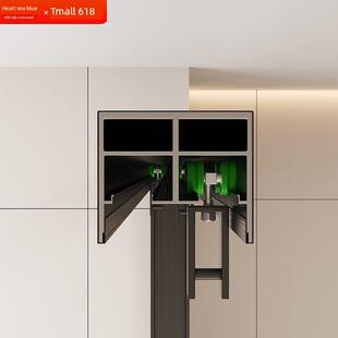 心海伽蓝现货款一字型淋浴房干湿分离玻璃隔断卫生间浴室推拉移门