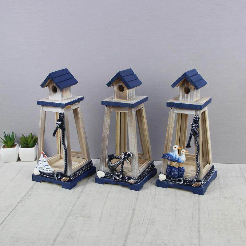 地中海风灯装饰摆件仿古风塔创意海洋风格灯塔桌面摆台装饰品摆设