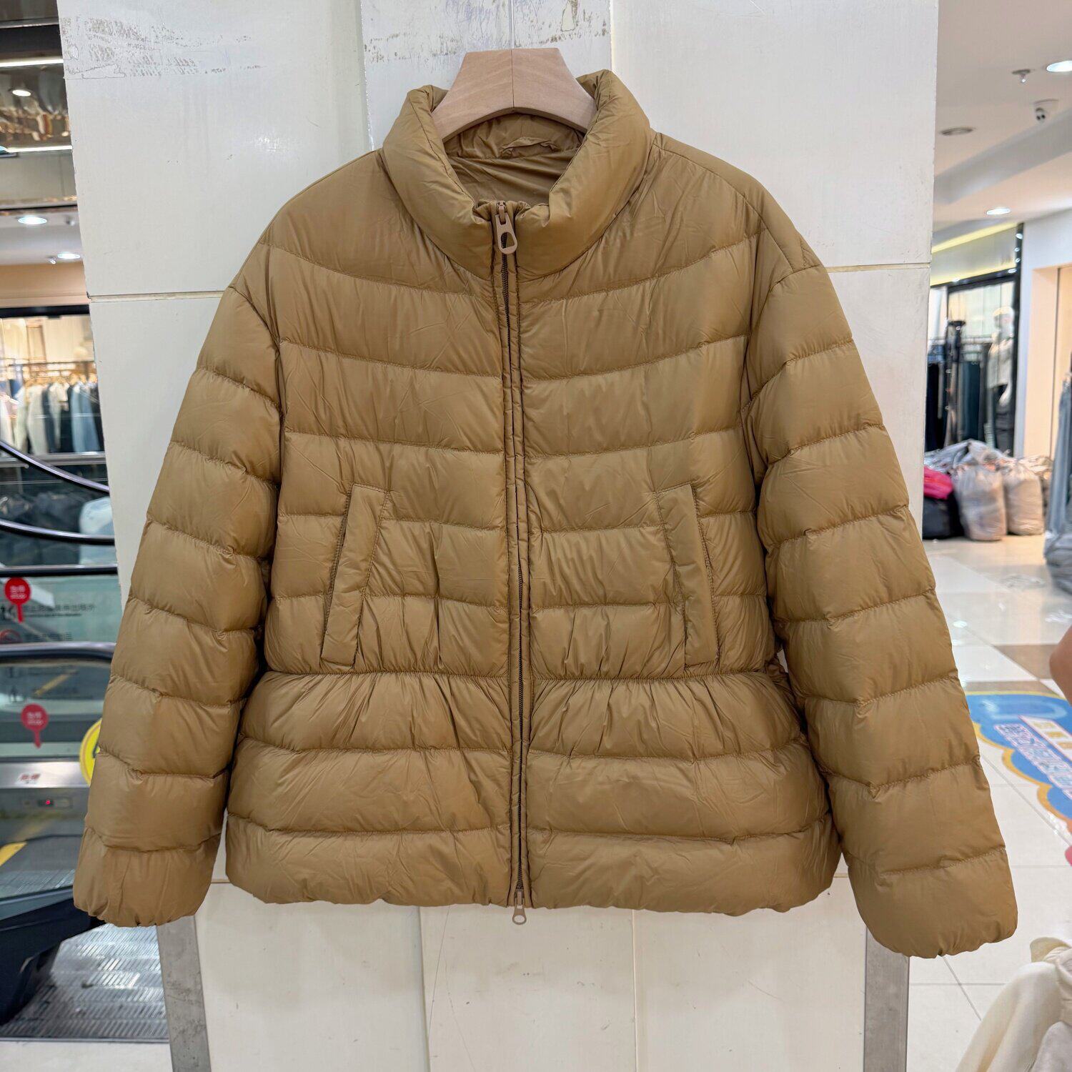 892NB31 欧货时尚休闲排骨显瘦轻薄90鸭绒羽绒服保暖拉链外套冬季