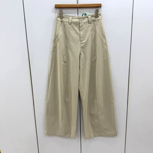 YY51616欧货松弛文艺风高腰宽松阔腿休闲裤女显瘦百搭气质通勤裤