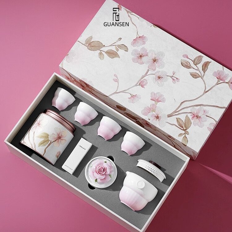 2025年新款轻奢高档羊脂玉瓷茶具