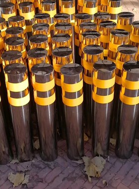 304不锈钢警示柱 防撞挡车路桩手提预埋地活动带锁加厚粗隔离护栏
