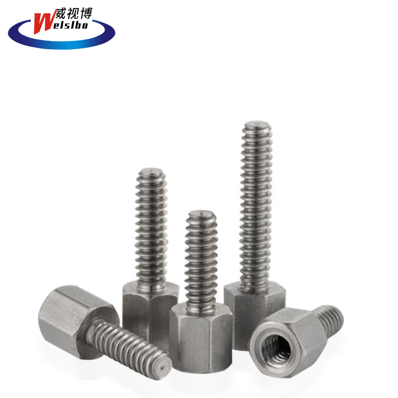 4-40英制进口303不锈钢柱DB9串口螺丝接头螺丝机箱主板螺丝隔离柱