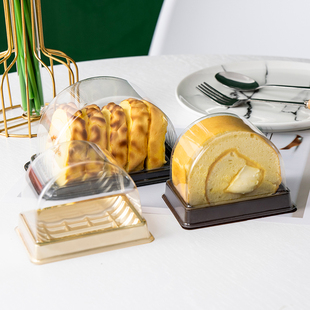 蛋糕卷盒子卷慕斯虎皮卷包装盒班戟盒烘焙西点切块梦龙蛋糕盒