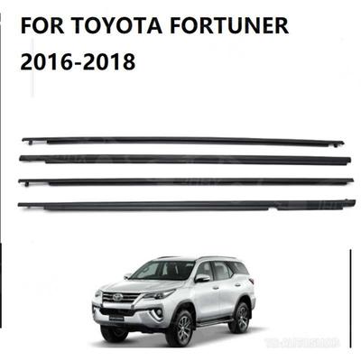 FORTUNER/穿越者2016-2018黑色/电镀车窗玻璃外压条防水黑色胶条