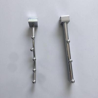 货架配件母婴用品店中岛钢木组合陈列柜方管配件衣服挂钩双线挂钩