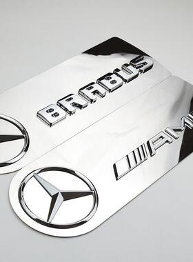 奔驰G级改装w463G500G55G63G65备胎罩电镀贴标不锈钢镜面