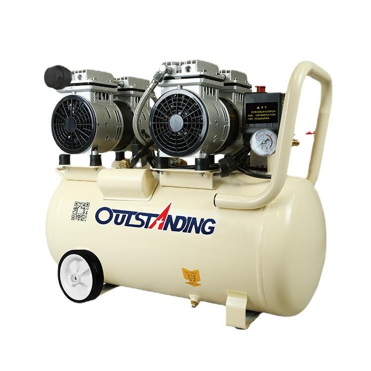 静音无油空压机220V小型空气压缩机电动木工喷漆高压冲气泵