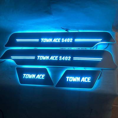 4片/适用于TOWNACE流光动态迎宾踏板LED灯门槛条改装门坎
