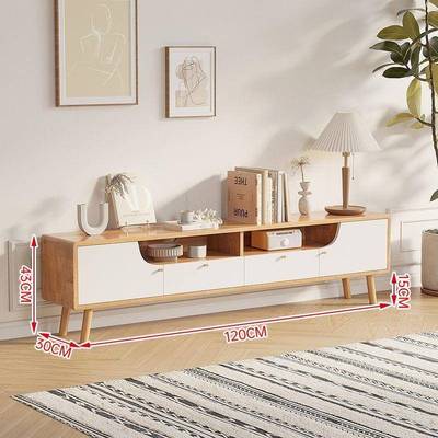 全实木2025年新款电视柜茶几组合现代简约小户型轻奢风客厅